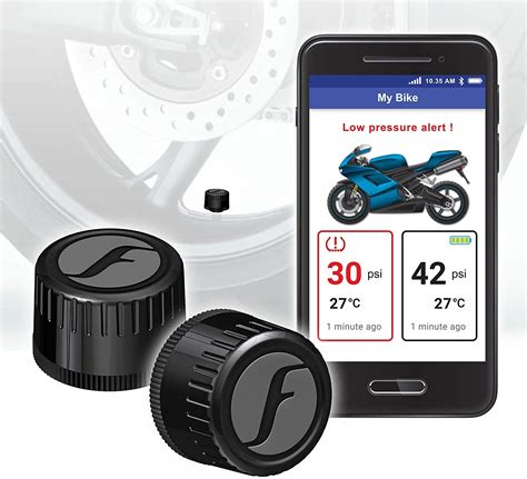 FOBO Bike 2 tire Pressure Monitoring System (Black) – External Monitor ...
