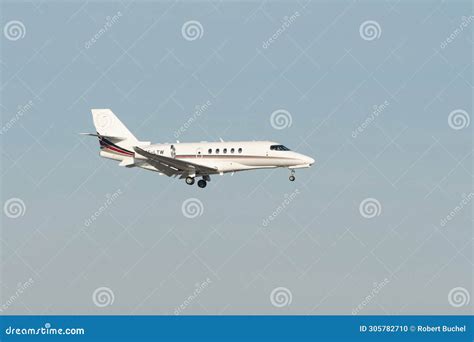 CS-LTW Net Jets Europe Cessna 680A Citation Latitude Jet in Zurich in Switzerland Editorial ...