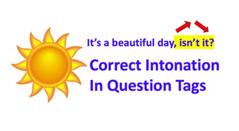 Image result for Intonation Question Tag