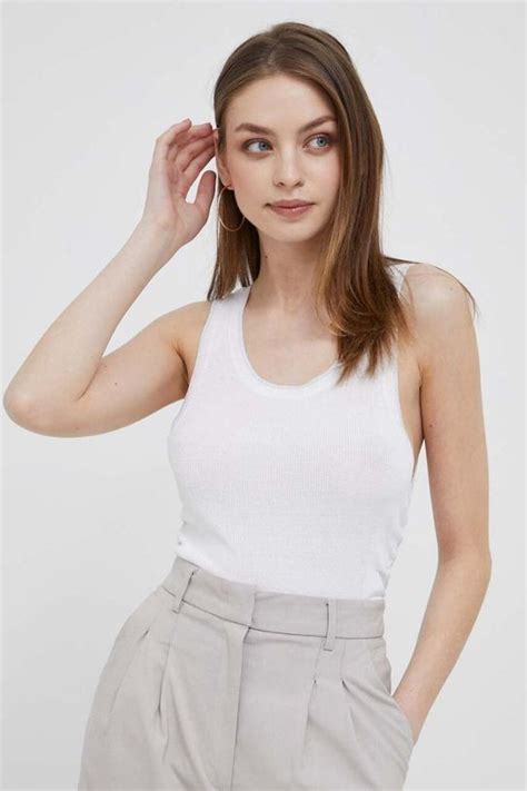 Dkny top kolor biały | Answear.com