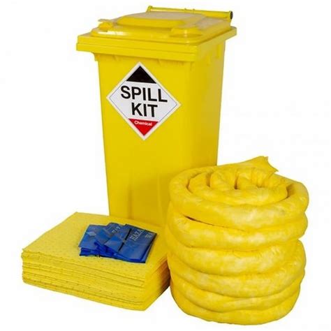 Spill Kit - SPILL KIT 50LTR WHEELED BIN ABSORB (OIL ,FUEL & DIESEL ...