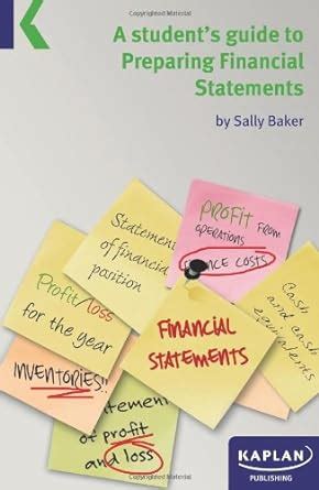 Buy A Students Guide to Preparing Financial Statements Book Online at ...