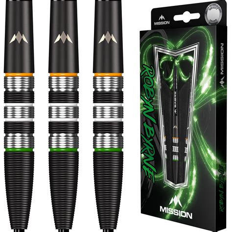 Mission Robyn Byrne Darts - Steel Tip - 90% - Black Titanium – Mission ...
