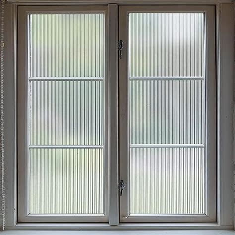 Buy WOOHome Reeded Glass Window Film, Window Privacy Film, Frosted ...