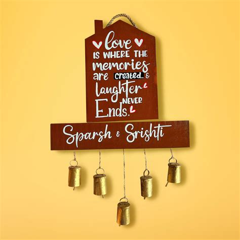 Buy House Sign Nameboard for Couples Online On Zwende