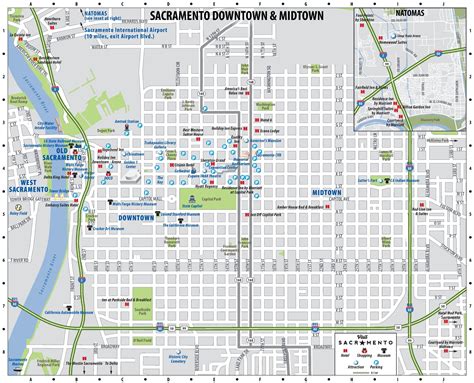 Sacramento downtown map