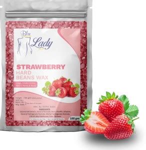 Blu lady STRAWBERRY Hair Removal Wax Beans for Face, Under Arm, Legs ...