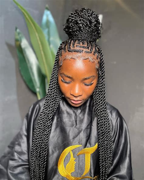 Fulani Braids With Curls