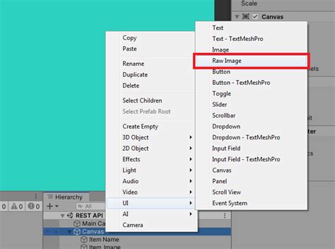 Unity REST API 的图像结果
