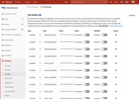 GitLab Add Pipeline Variables 的图像结果