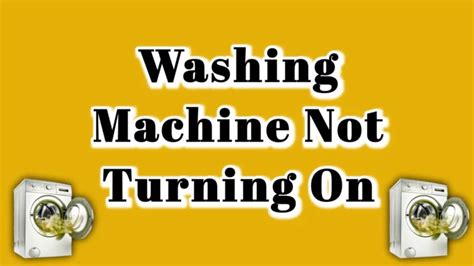 Washing Machine Not Spin 的图像结果
