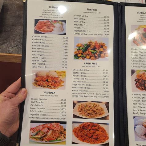 Menu at Kinza Teriyaki & Korean Restaurant, Gig Harbor