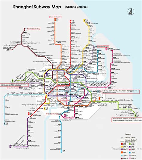 Printable Shanghai Metro Map - China Mike