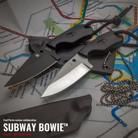 SPYDERCO ROLLS OUT THE SUBWAY BOWIE FIXED BLADE KNIFE