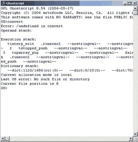 Image result for Ghostscript Error Uninstall