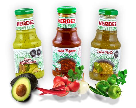 HERDEZ Sauce Set - Salsa Verde Guacamole & Taquera 240g | Authentic ...