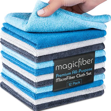 11 x 11 Multi-Purpose Microfiber Cleaning Cloths | 50 Pack | Double-Sided-
