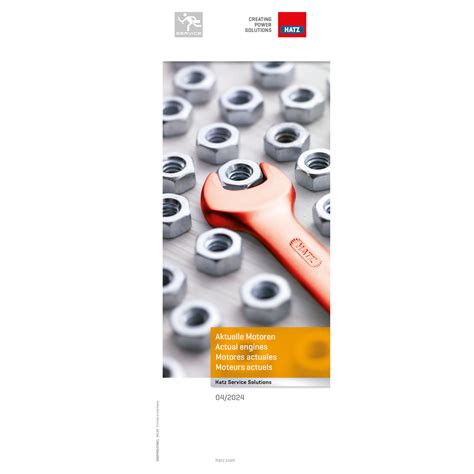 Service pocket card for current Hatz engines - Hatz