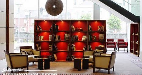 Contemporary Home Library Computer Room 的图像结果