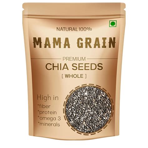 MAMAGRAIN Premium Chia Seeds (200g) - High in Fiber, Protein, Omega 3 ...