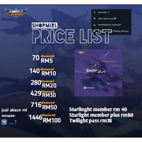 Mobile Legend Diamond Shop 的图像结果