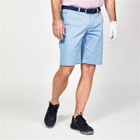 Men’s Cotton Golf Shorts, MW 500 - frozen blue - Inesis - Decathlon