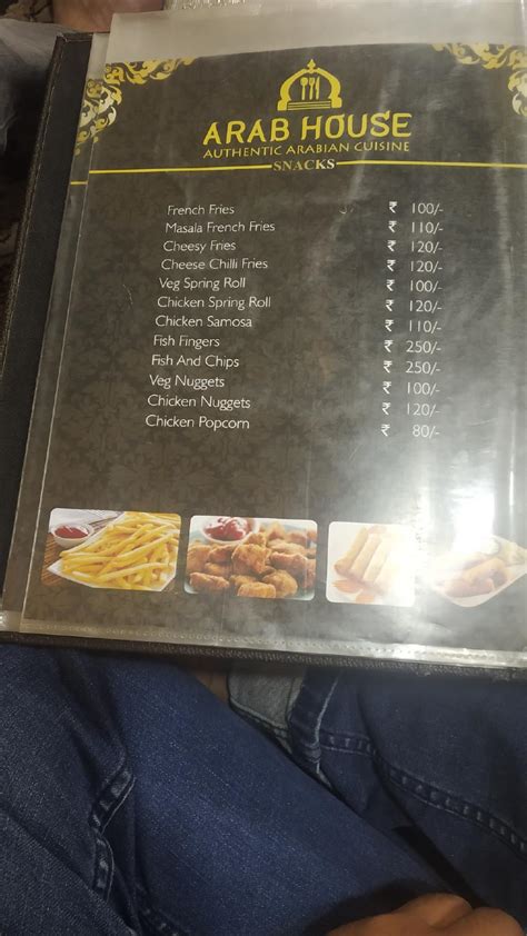 Menu at Arab house Restaurant, Hyderabad