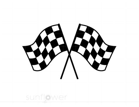 Checkered Flag Banner Clip Art