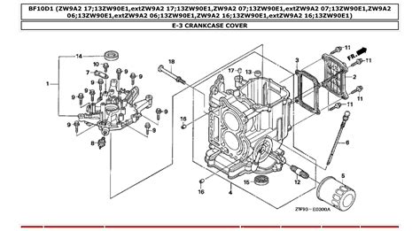 bf10d1 – Section E-3 CRANKCASE COVER parts diagram