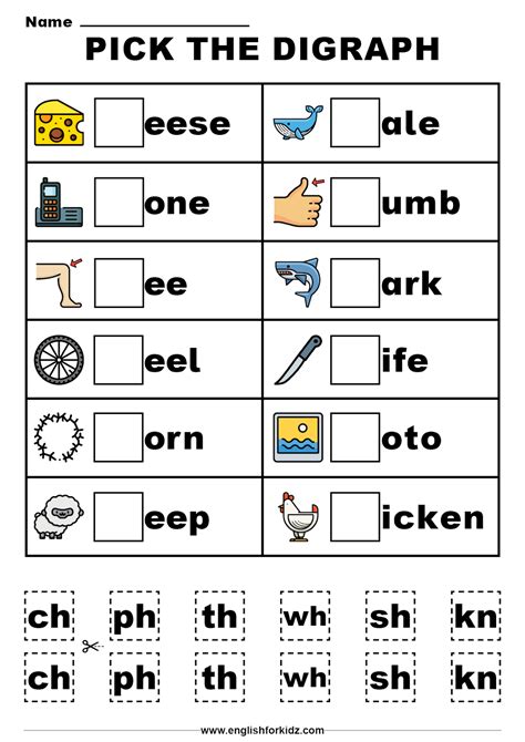 Image result for WH Digraph Worksheet