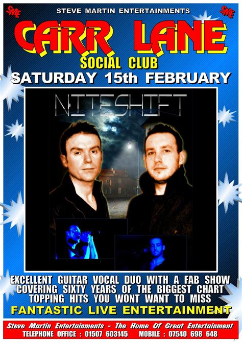 Niteshift Duo - On at the Carr Lane Club Grimsby Sat 15th Feb 2025, 78 ...