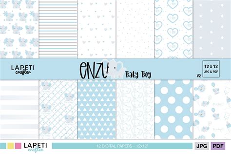 Printable Baby Shower Scrapbook Paper