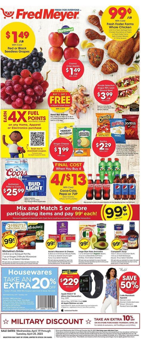 Fred Meyer Weekly Ad & Specials from April 19