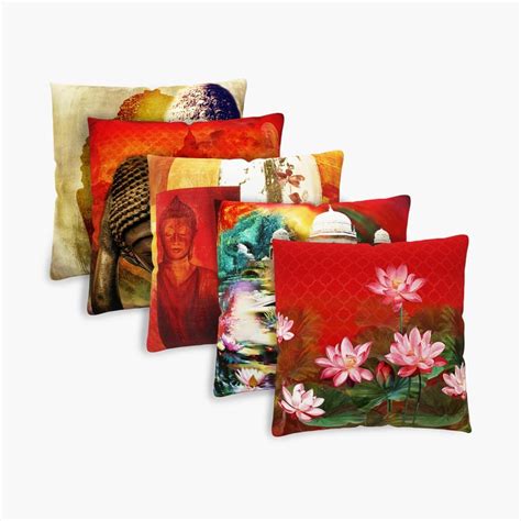 Buy Corsica Mystic India Set of 5 Cushion Covers - 40x40cm from Corsica ...
