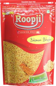 ROOPJI Bikaneri Bhujia 500Gm Authentic Indian Savory | Bikaneri Namkeen ...