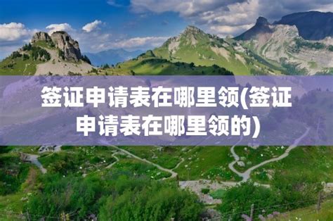 签证申请表在哪里领(签证申请表在哪里领的)-黑龙江旅游网