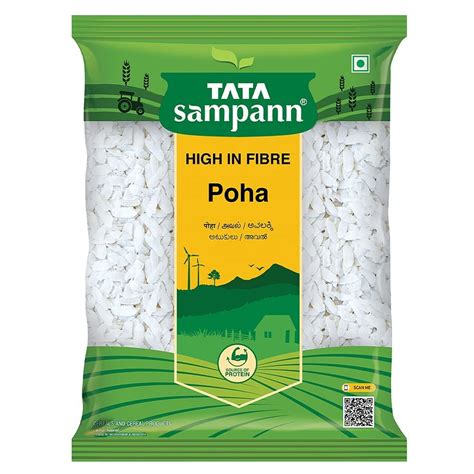 Tata Sampann, High in Fibre Poha(Thick), 1kg : Amazon.in: Grocery ...