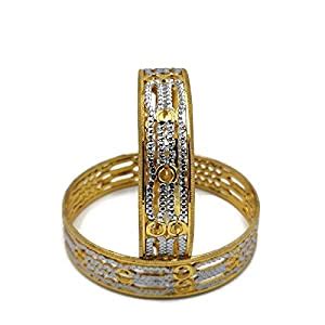 Buy Golden Feathers Gold Plated Traditional Handmade Bangle/Kadda ...