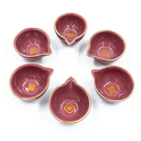 Buy Diyas | Nera Saaki Dusty Rose Diya (Set of 6) | Shop at The Purple ...