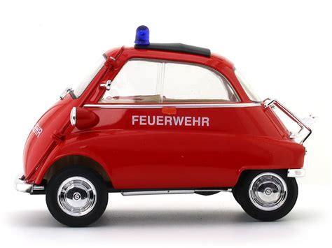 1955 BMW Isetta Fire Department 1:18 Welly diecast scale model ...