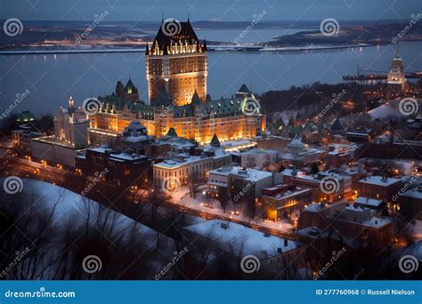 Quebec City, Canada (Generative AI) Stock Illustration - Illustration ...