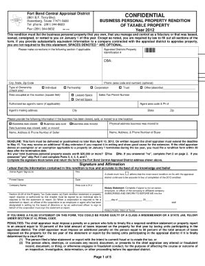 Fort Bend County Appraisal District - Fill and Sign Printable Template ...