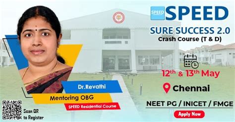 SPEEDs SURE SUCCESS 2.0 Crash Course (T&D) - OBG by Dr. Revathi., SPEED ...
