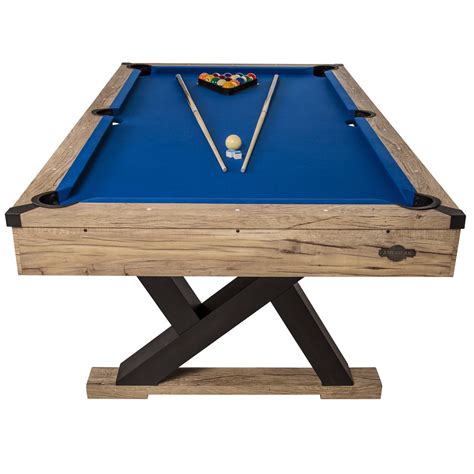 AMERICAN LEGEND 84" Kirkwood Pool Rustic Finish Modern Billiard Table