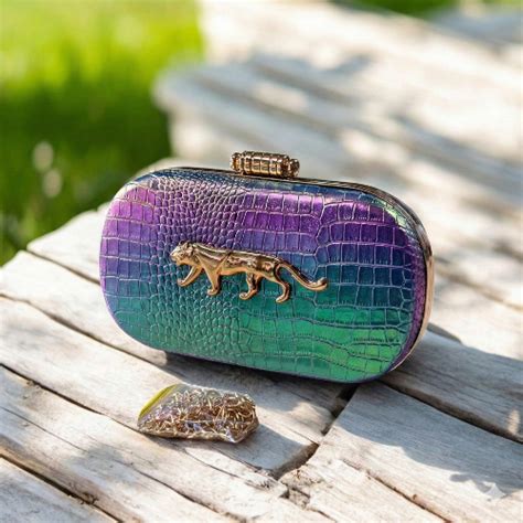 Sabyasachi Signature Crocodile Luxory Party Clutch – Luxory.in