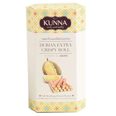 Buy KUNNA Brand, Durian Extra Crispy Roll, Full Monthong Durian Flavour ...