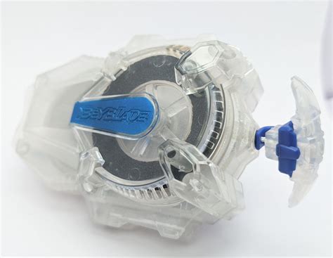 Takara Tomy Sparking [SILVER] Left Spin LONG String Launcher - Beyblad ...