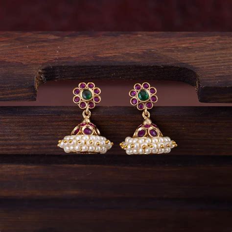 traditional kempu jhumkas - trish -Minmini – Made For Hers