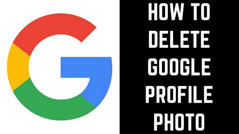 How to Delete Google Profile Photo - YouTube