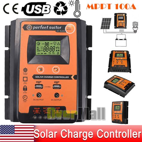 12/24V 100A MPPT Solar Charge Controller Panel India | Ubuy